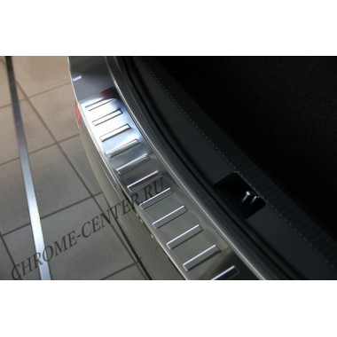 Накладка на задний бампер Skoda Octavia A7 Scout (2013-) бренд – Avisa главное фото